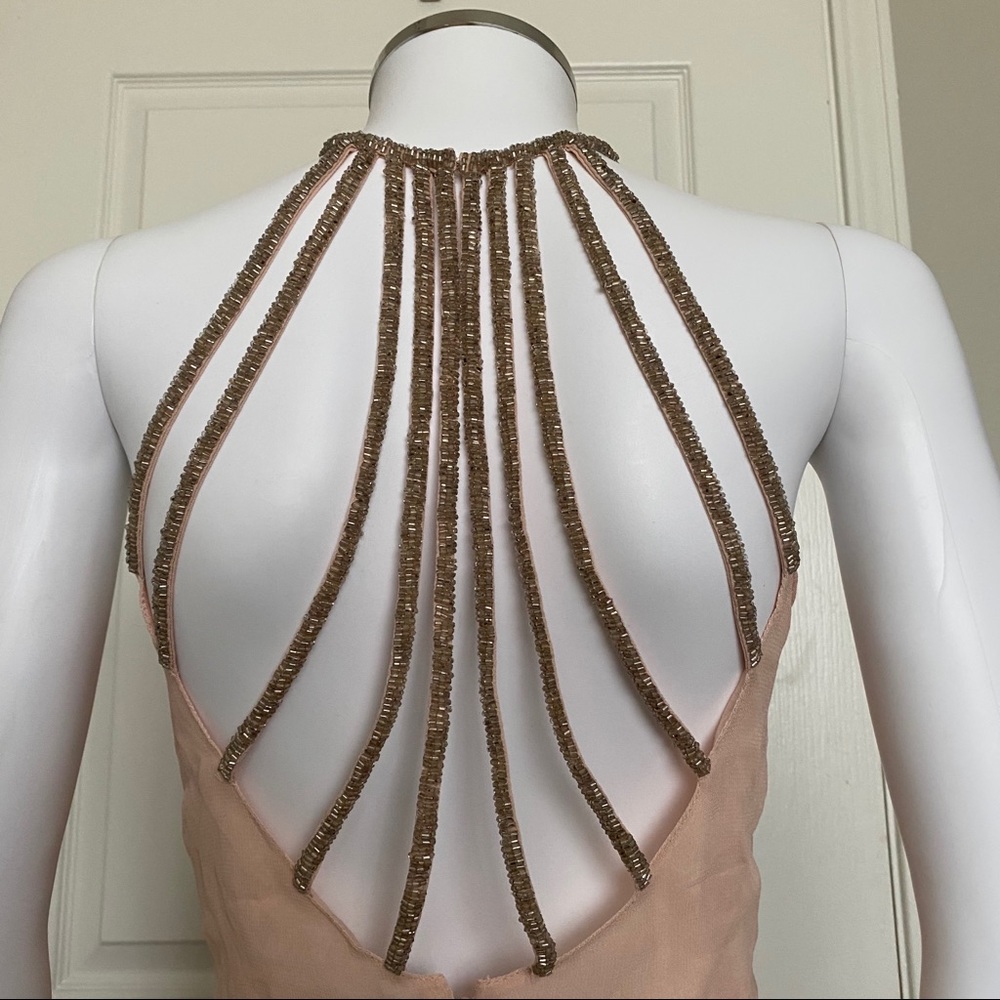 ASOS beaded open back Dress - Picture 5 of 7